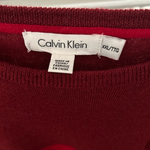 Calvin Klein Deep Red Knitwear - Picture 2 of 3